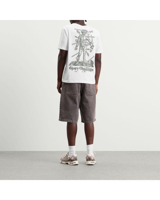 Dime White Challenged T-Shirt for men