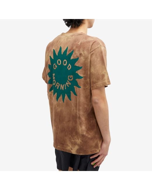 Good Morning Tapes Brown Sun Logo T-Shirt for men