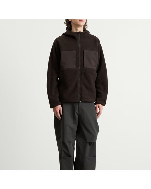 REPRESENT 247 Black Borg Fleece Jacket for men