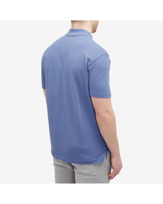 Maison Kitsuné Blue Handwriting Comfort Polo Shirt for men