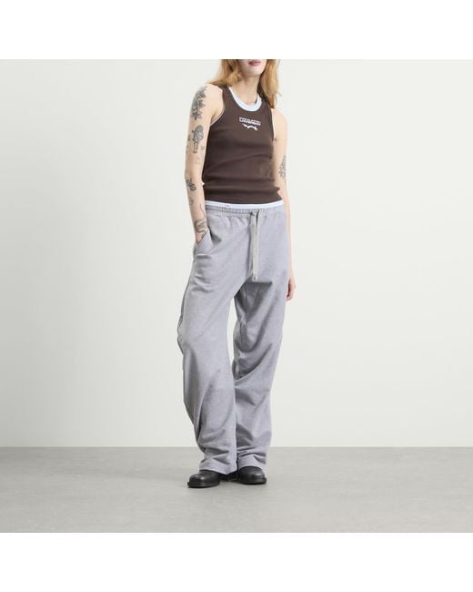 Charles Jeffrey Brown Double Logo Tank Top