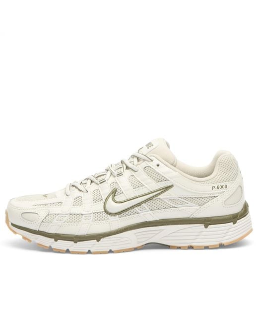 Nike White P-6000 Sneaker