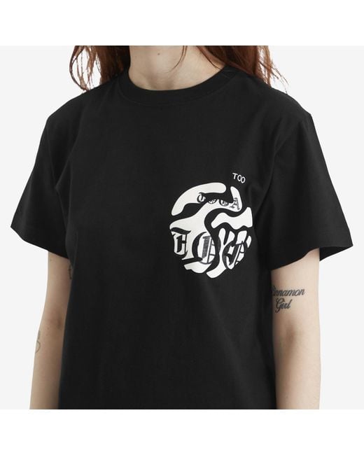 Toga Black Toga Print T-Shirt 1