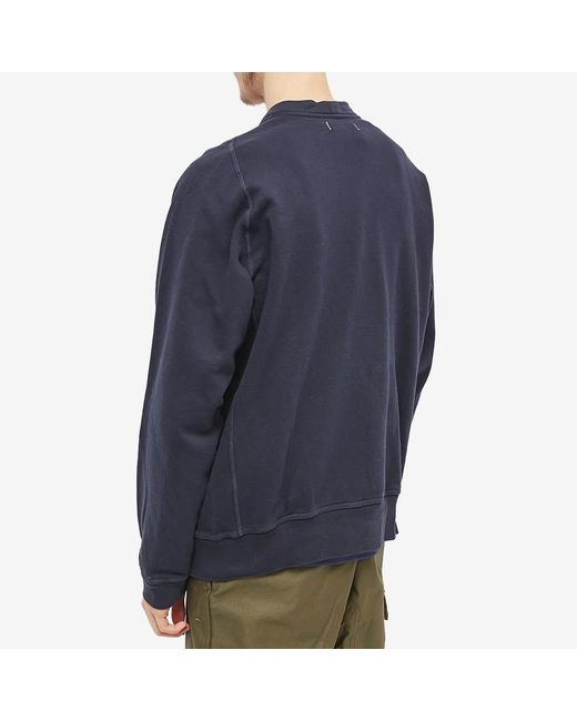 Nonnative Dweller Overdyed Sweat Cardigan in Blue for Men | Lyst