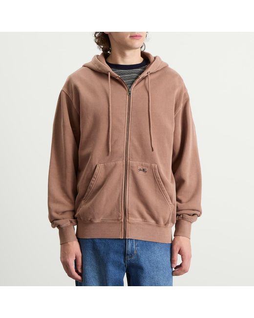 Stan Ray Brown Patch Zip Hoodie for men