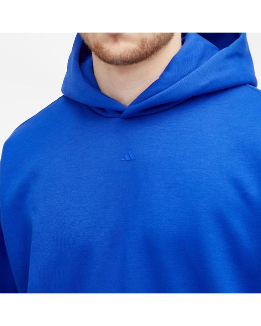 Adidas Blue Basketball Hoodie for men