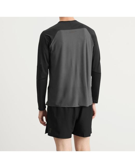 On Shoes Black Performance Lg T-Shirt for men