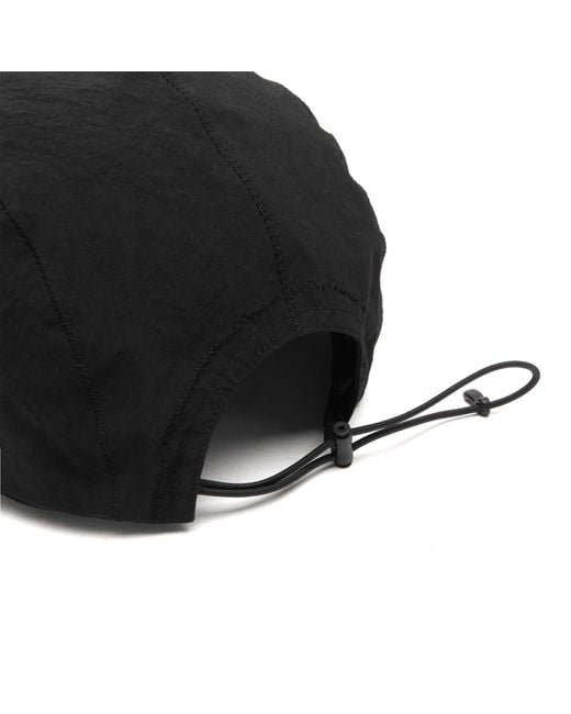 C P Company Black Paper Touch Baseball Cap for men