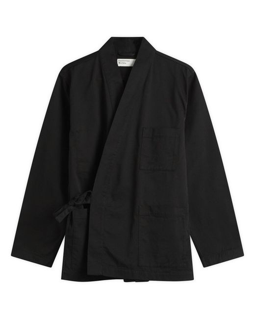 Universal Works Black Twill Kyoto Work Jacket for men