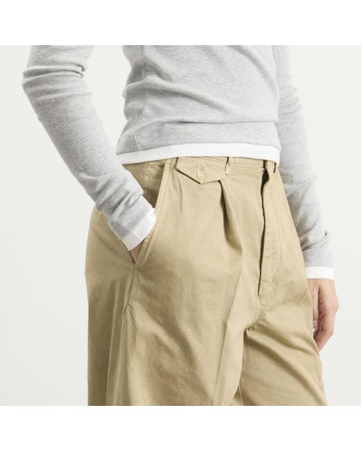 Auralee Natural One-Tuck Wide Pants