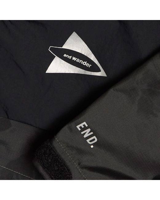 And Wander Black End. X Nylon Print Jacket