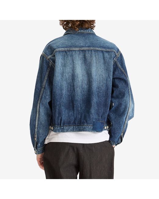 Visvim Blue Ss 101X Damaged 1010 Jacket for men