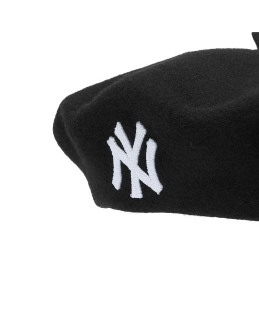 KTZ Black New York Yankees Wool Beret
