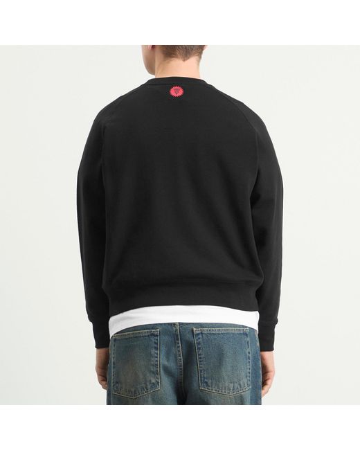 ICECREAM Black Spray Paint Running Dog Sweatshirt for men