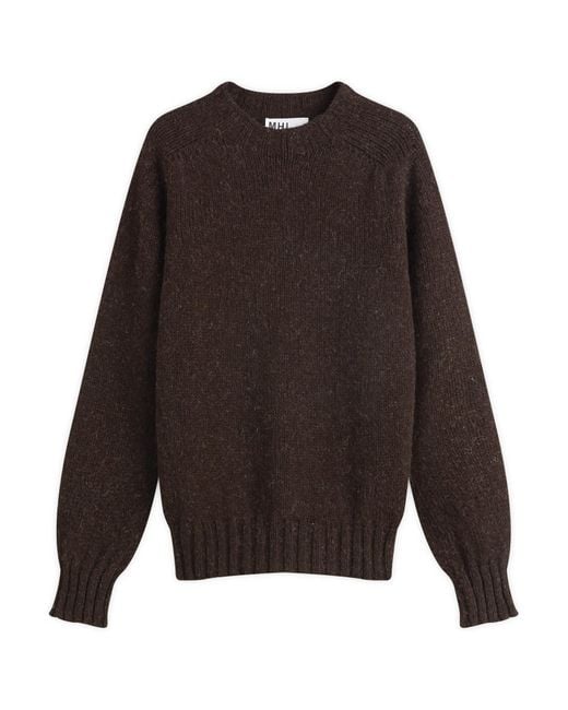 MHL by Margaret Howell Brown Seamless Crew Neck Jumper for men