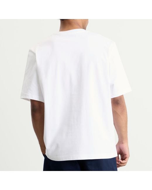 Studio Nicholson White Lay Boxy Fit T-Shirt for men