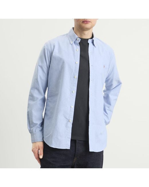 Polo Ralph Lauren Blue Button Down Oxford Shirt for men