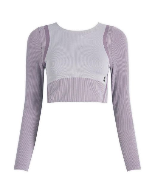 On Shoes Purple Studio Knit Lg-T Crop