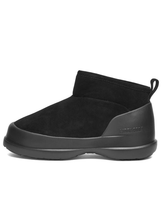Moon Boot Black Luna Suede Low Boot