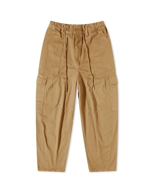 FRIZMWORKS Natural Twill Cargo Balloon Pants for men