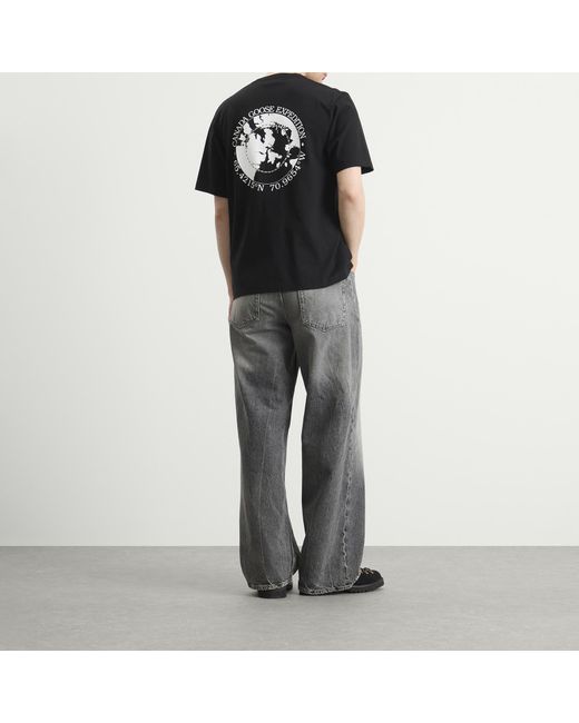 Canada Goose Black Novo T-Shirt With Back Graphic for men