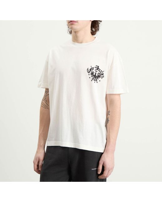 Cole Buxton White Vulture Emblem T-Shirt for men