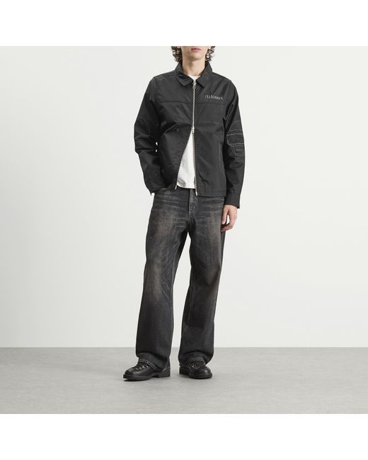 Pleasures Black Helmets Nylon Work Jacket for men