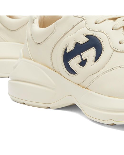 Gucci Natural Rhyton Sneakers for men