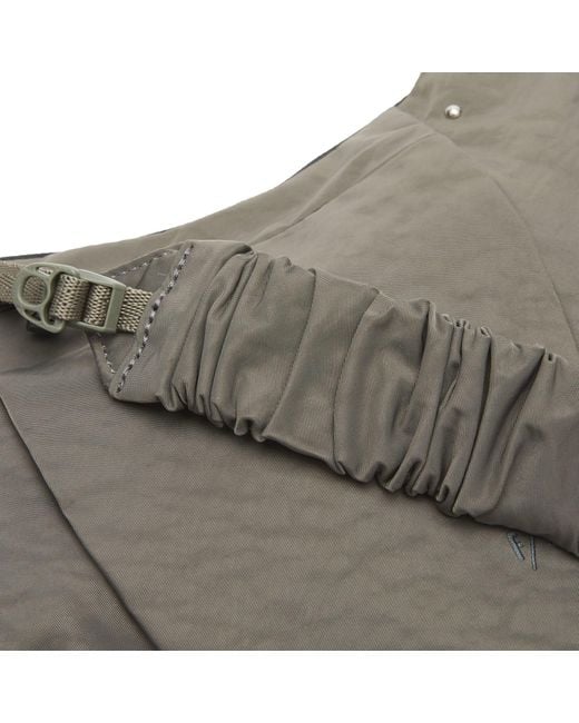 F/CE Gray Textured Twill Pouch