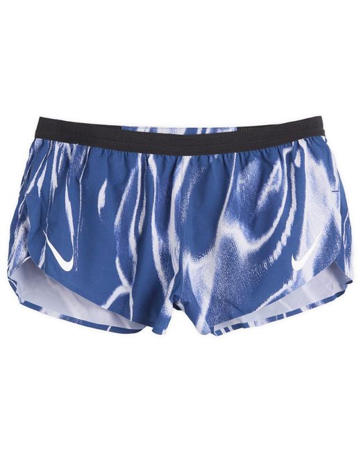 Nike Blue Running Aeroswift 2 Inch Short for men