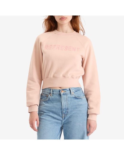Represent Pink Fly Micro Sweatshirt