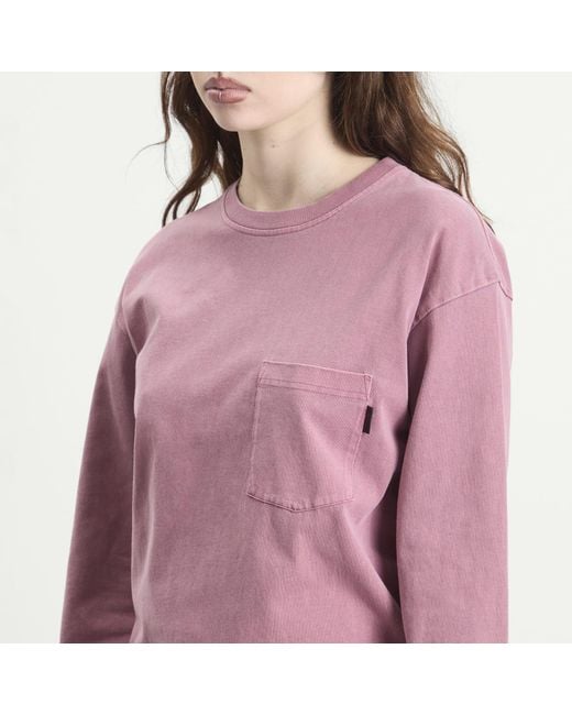 Gramicci Pink Long Sleeve Pigment Dyed T-Shirt