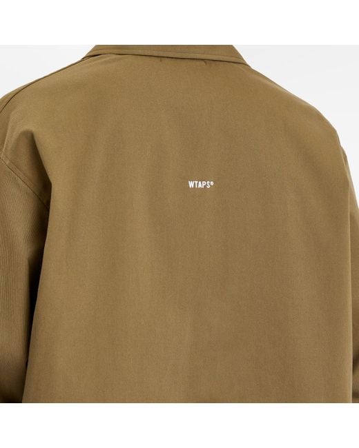 (w)taps Green Cordura Windbreaker Jacket for men