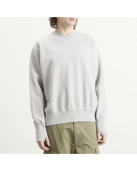 Unlikely Dry Goods Gray "West" Crew Sweat for men