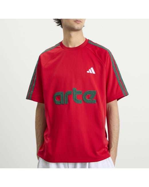 Adidas Red X Arte Jersey Top for men