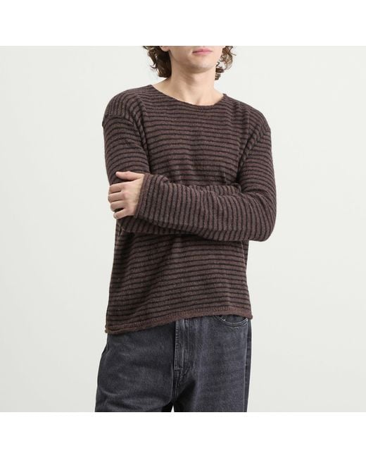 Our Legacy Brown Rigid Alpaca Jumper for men