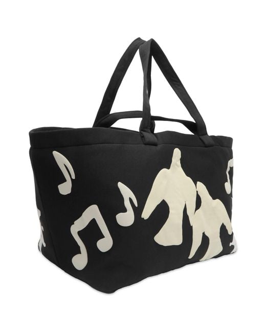 Skims Black X Cpfm Fleece Carryall Tote