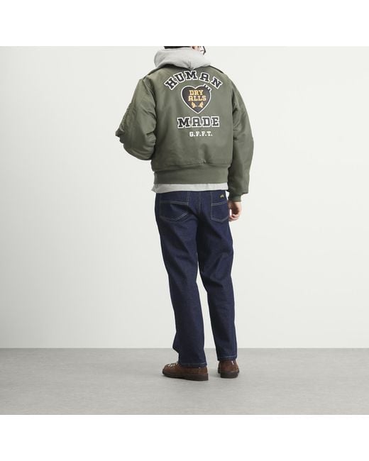 Human Made Flight Jacket in Green for Men | Lyst