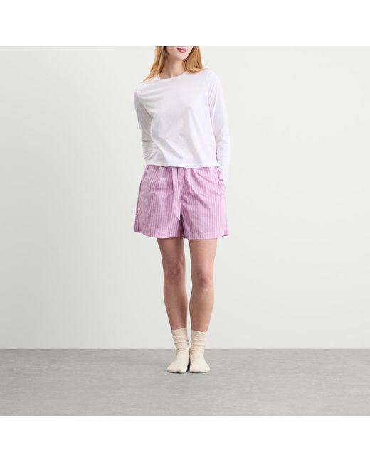 Tekla Purple Tekla Sleep Shorts