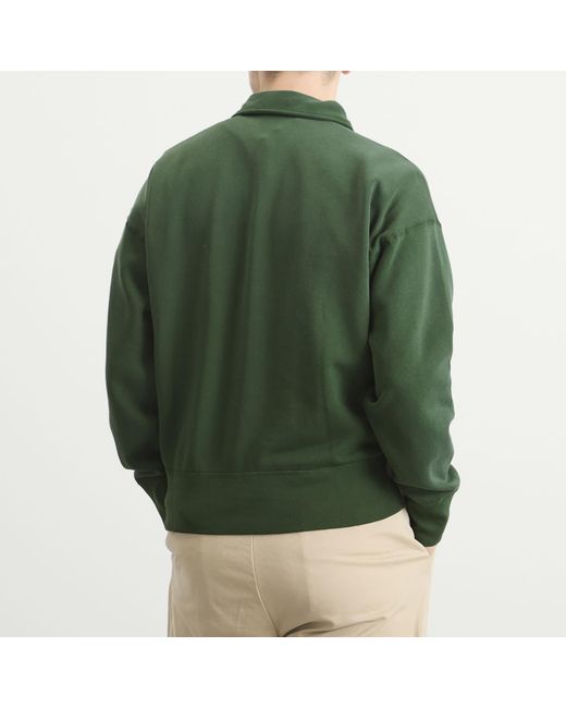 Polo Ralph Lauren Green Camp Half Zip Sweatshirt for men