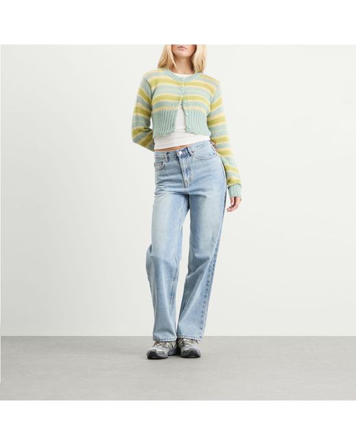 SUNDAYFRUITMARKET Yellow Sun Cropped Cardigan