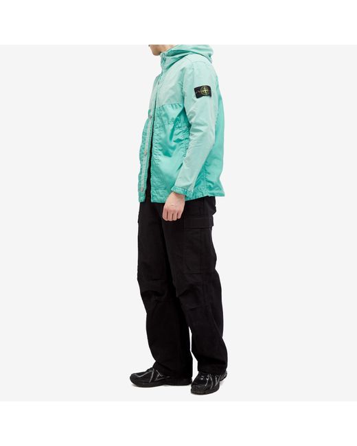 Stone Island Green Polyester Tela & David Light-Tc Jacket for men