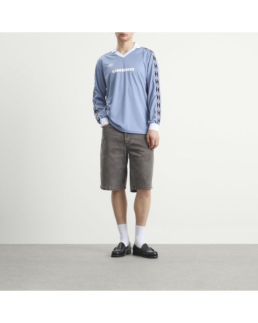 Umbro Blue Taped Long Sleeve Jersey for men
