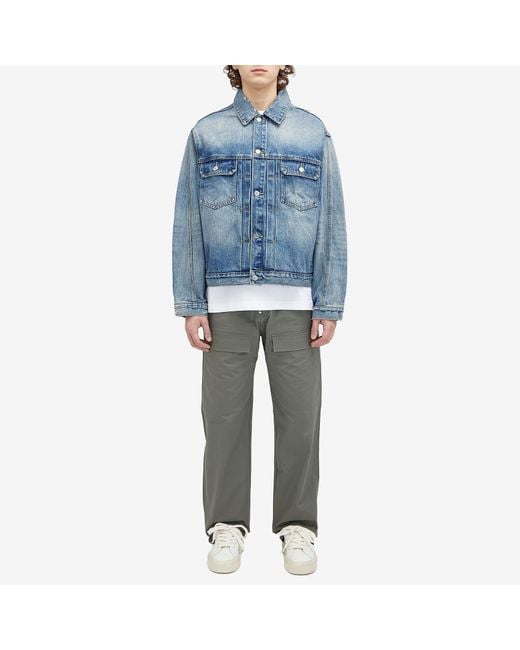 Cole Buxton Blue Type Ii Denim Jacket for men