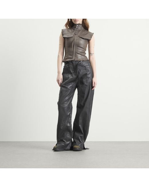 OTTOLINGER Gray Glazed Denim Zip Top