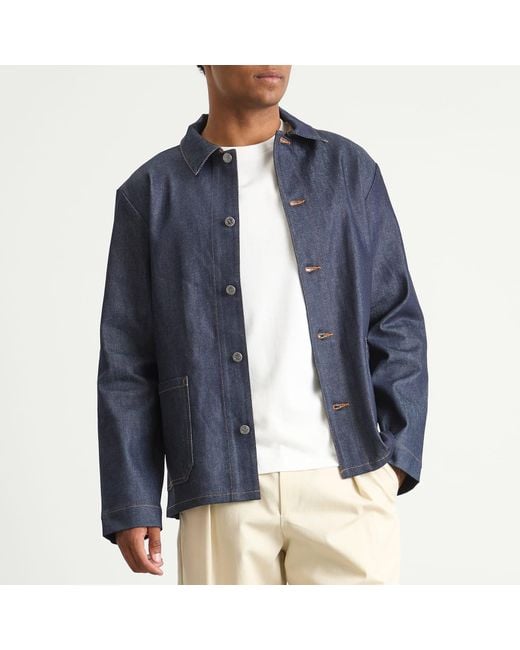 A.P.C. Blue Kerlouan Denim Jacket for men
