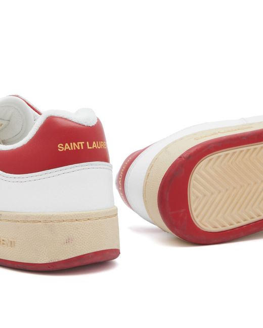 Saint Laurent White Sl/61 Low Sneaker/Vintage for men