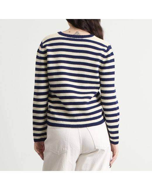 NOTHING WRITTEN Blue Molly V-Neck Pullover