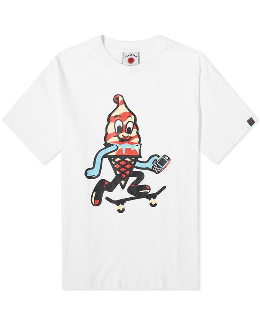 ICECREAM White Skate Cone T-Shirt for men