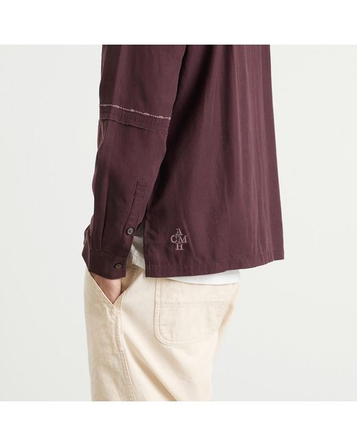 ACMH by Magic Castles Purple Fray Shirt for men